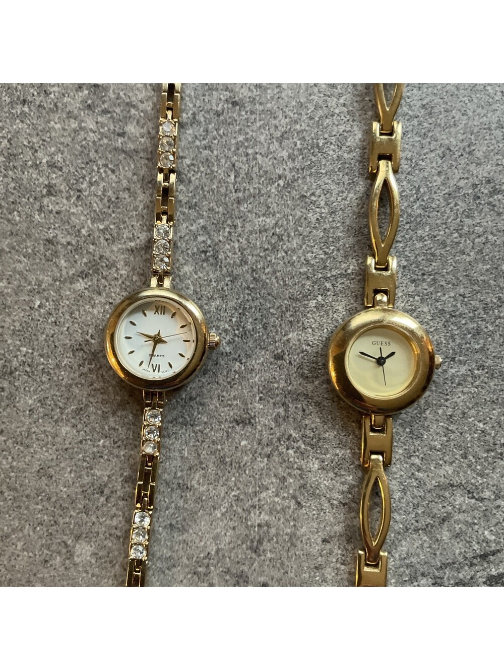 Beautiful Pair Of Vintage Womens Guess & Unbranded Watch Both Run Great B-P